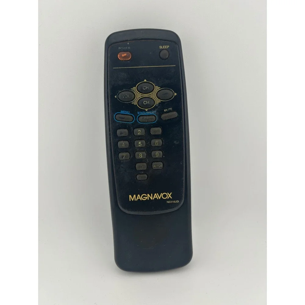 MAGNAVOX‎ N0316UD Remote Control TV VCR DVD Player Black